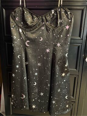 Silky Celestial Mini Dress